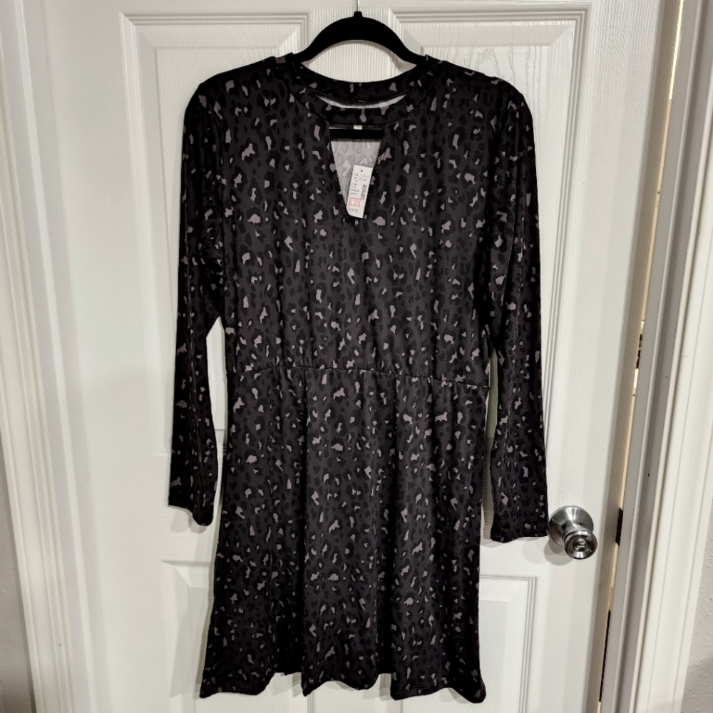 Leopard print dress